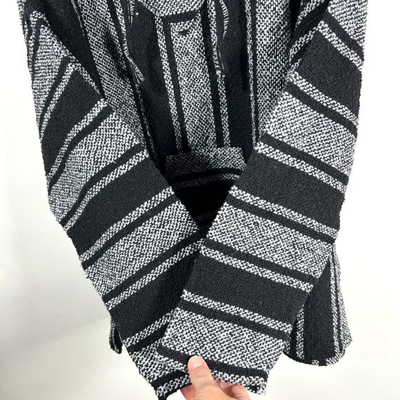 Original Pilotzi Mexican Pullover Hoodie Baja Drug Rug Hippie Poncho Womens XL - Picture 4 of 7